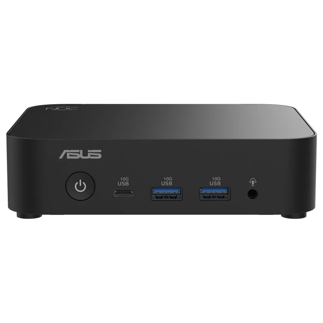 ASUS NUC 14 Essential, mini PC barebone con Intel Core 3 N355 de 8 núcleos, con fondo transparente