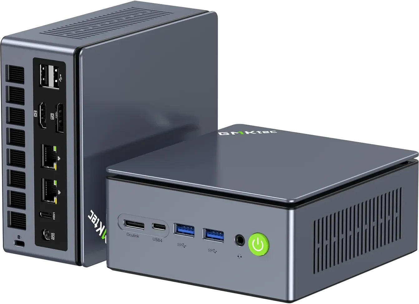 GMKtec NucBox M7 Ultra con Ryzen 7 PRO 6850U, doble 2.5GbE, USB4 y OCuLink con fondo transparente