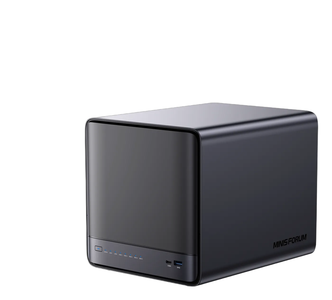 Minisforum N5 Pro, NAS de cinco bahías con Ryzen AI 9 HX PRO 370, memoria ECC y 10GbE para almacenamiento en red, virtualización e IA local