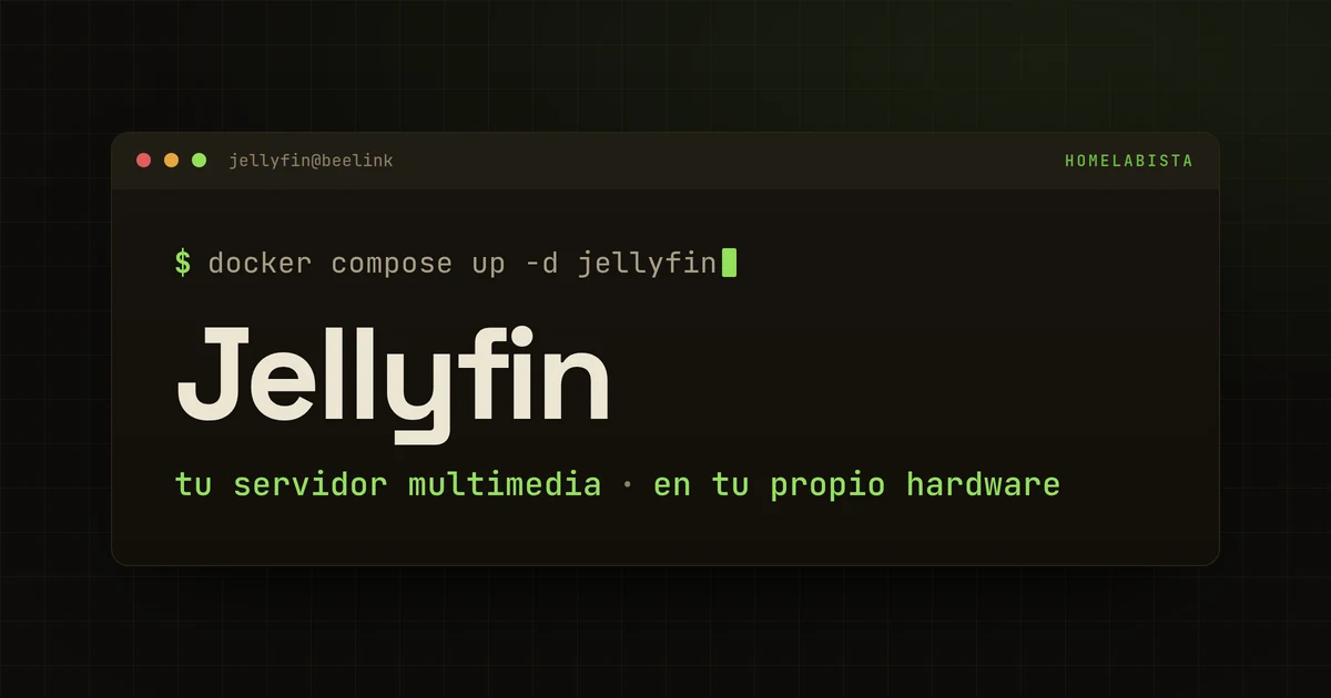Jellyfin, la alternativa libre a Plex, en Docker sobre un mini PC Intel N100